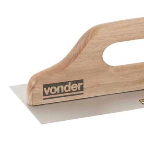 Desempenadeira de Aço Para Gesso 310mm x 120mm Cabo de Madeira 3328310120 VONDER-b955bbda-aaa4-4b78-b138-27acf98f12fa
