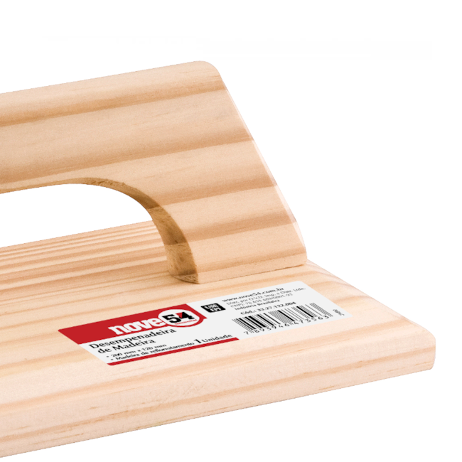Desempenadeira de Madeira 12cm x 20cm Cabo de Madeira 3327122004 NOVE54-5717330d-e136-410e-836e-0b13bf6fd923