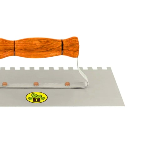 Desempenadeira Metálica Lisa 12CM X 24CM com Dentes Cabo de Madeira 77371125 TRAMONTINA-b96c0c76-252a-4993-928c-f56369c6894e