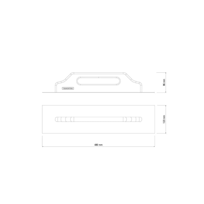 Desempenadeira Metálica Lisa 12CM X 48CM para Drywall sem Dentes Cabo de Madeira 77373120 TRAMONTINA-3d0f0449-2b83-421a-a894-46c58b9a835c