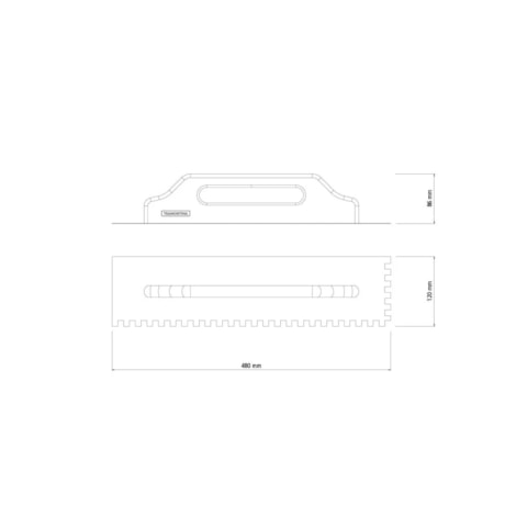 Desempenadeira Metálica Lisa para Drywall com Dentes Cabo de Madeira 77373125 TRAMONTINA-7ee14c21-2bcf-4a8c-8ceb-7b0098e7df8b