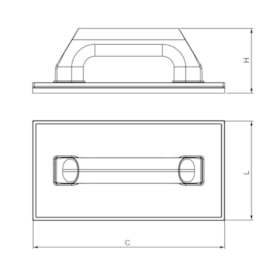 Desempenadeira Plástica Base de Borracha 300x180 mm 60625 CORTAG