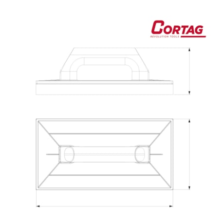 Desempenadeira Plástica com Base de Espuma 30CM X 18CM 60797 CORTAG-41c86a5a-34d5-4280-bdba-d351f24ecfbb