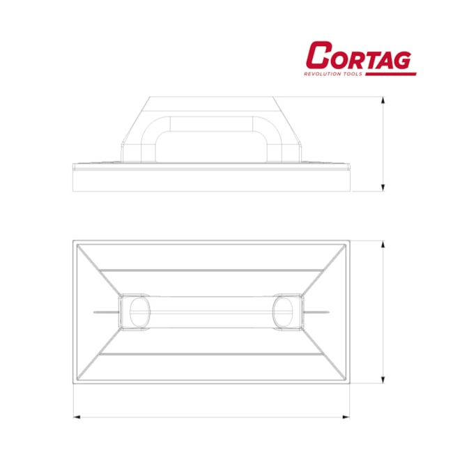 Desempenadeira Plástica com Base de Espuma 30CM X 18CM 60797 CORTAG-aef0912c-9916-4e8f-8fdd-7c98a663501e