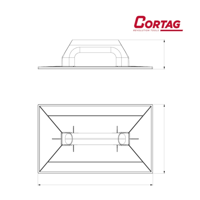 Desempenadeira Plástica para Grafiato 27CM X 14CM 61354 CORTAG-ef831ab9-0ce6-41dc-b86f-f3aab50f7f54