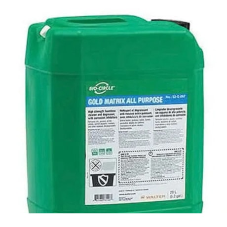 Desengraxante 20 Litros GOLD MATRIX ALL PURPOSE WALTER ABRASIVOS-fbe50b77-01e3-4d95-a08d-c296a930f402