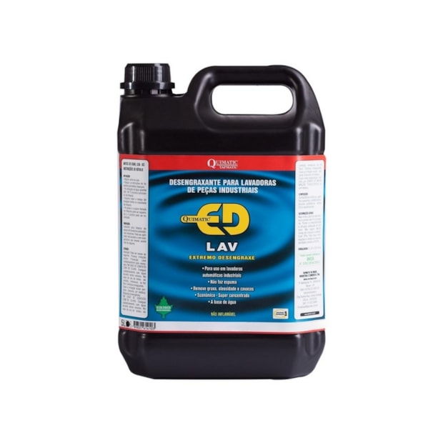 Desengraxante Concentrado 5 Litros Ecológico para Lavadoras de Peças Industriais QUIMATIC ED LAV TAPMATIC-dd25fd52-9cd8-4fee-9fe9-e452b7b1c495