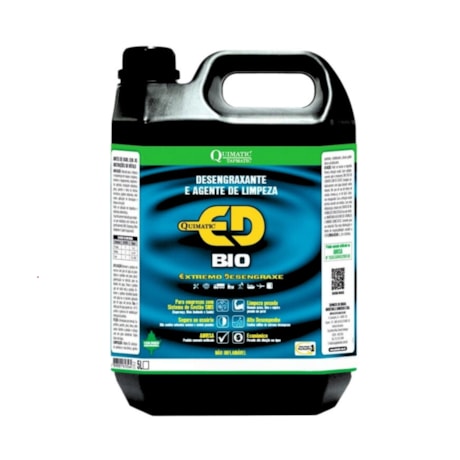 Desengraxante Concentrado Biodegradável 5 Litros Limpeza Industrial QUIMATIC ED BIO DX2 TAPMATIC