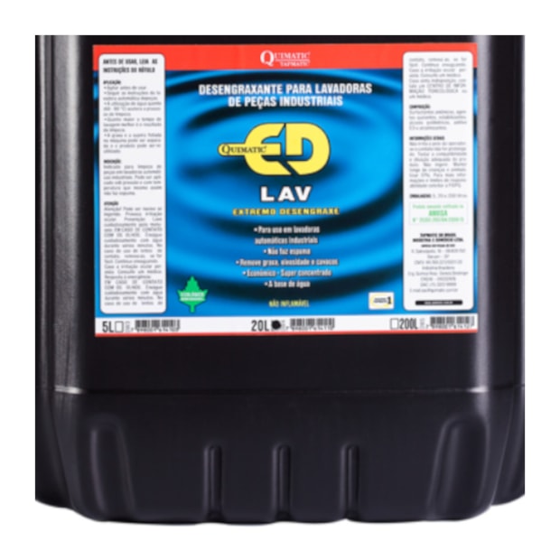 Desengraxante Concentrado Ecológico 20 Litros QUIMATIC ED LAV TAPMATIC
							
											-cd1fdab8-c8c3-4149-ab0a-a697ac0f586e