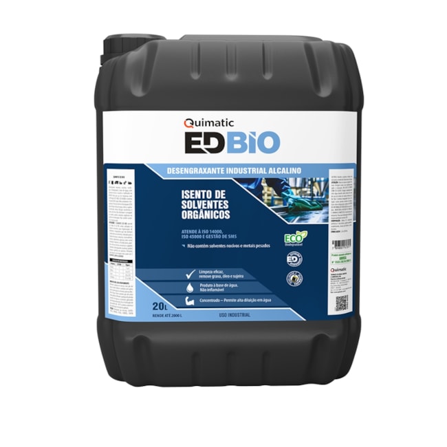 Desengraxante Industrial Biodegradável 20 Litros DX3 QUIMATIC-b3eff87b-dd14-43a0-a236-564c9d02fcc9