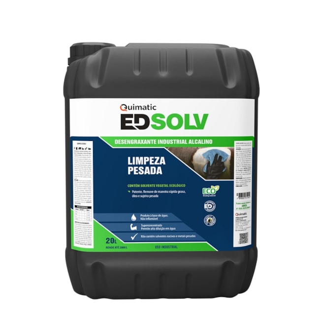 Desengraxante Industrial Biodegradável 20 Litros QUIMATIC ED SOLV-ccc97e71-710f-4e2e-94ba-580f1ca38a47