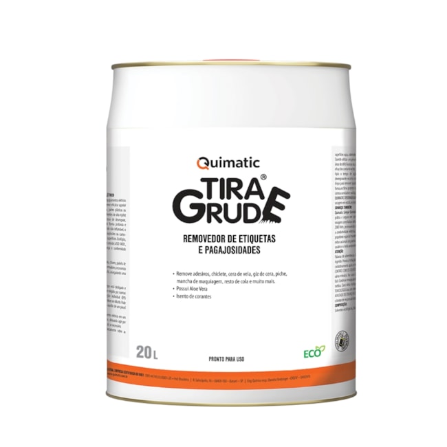 Desengraxante Tira Grude Removedor de Etiquetas e Pegajosidades 20 litros FA4 QUIMATIC-aa8b16f3-9085-494b-8e98-eecee10e7b7d