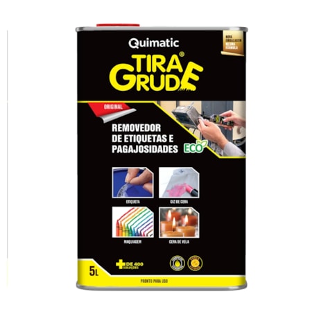 Desengraxante Tira Grude Removedor de Etiquetas e Pegajosidades 5 litros FA3 QUIMATIC