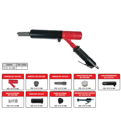 Desincrustador Pneumático 28 Agulhas 3500BPM SGT-1616 SIGMA TOOLS-262ffff7-c596-4f45-a94b-e79cd855b60f