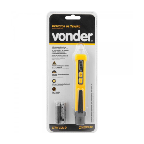 Detector de Tensão DTV1210 12V a 1.000 VCA 3870121000 VONDER-90901b4c-70a0-4f35-b52d-dab28300023c