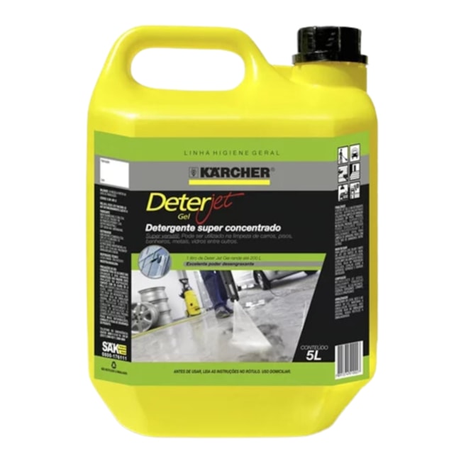 Detergente Desengraxante em Gel Uso Geral 5 Litros DETERJET 93810010 KARCHER-0beaae9c-39f8-477e-aec1-2d9211a3bce1