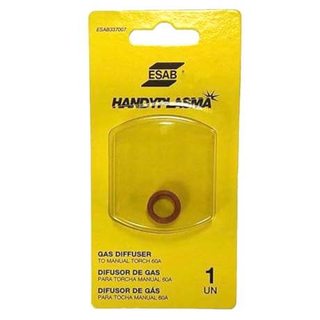 Difusor de Gás 60A para Tocha 35i/45i Handyplasma 740168 ESAB-324ad7bc-54c6-424c-8ea5-7fb389f348ee