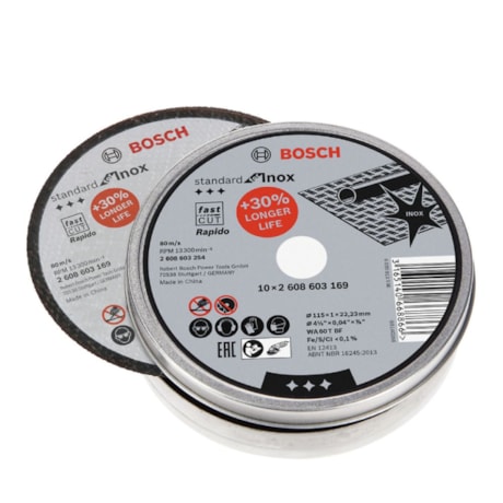Disco Abrasivo de Corte Inox 4.1/2