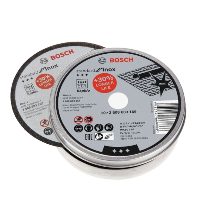 Disco Abrasivo de Corte Inox 4.1/2