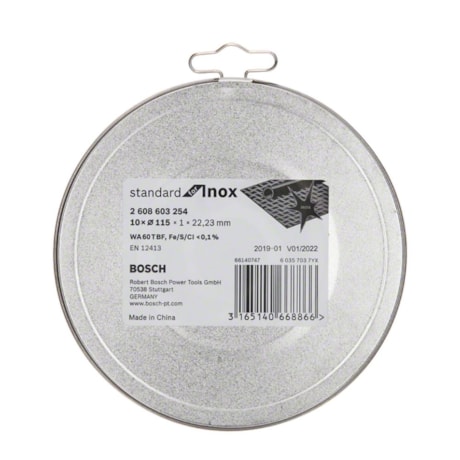 Disco Abrasivo de Corte Inox 4.1/2