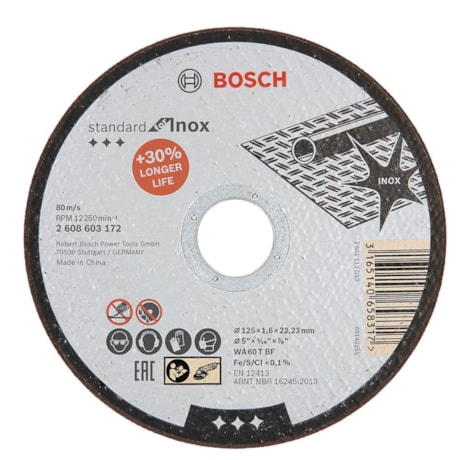 Disco Abrasivo de Corte Inox 5