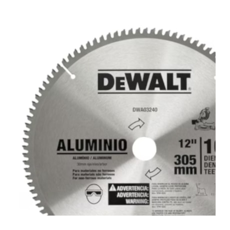 Disco Circular para Serra Widia 12'' 100 Dentes DWA03240 DEWALT