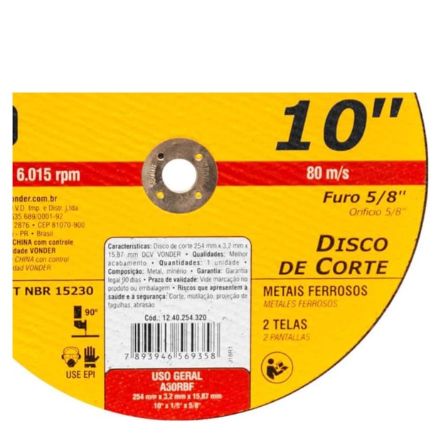 Disco de Corte 10