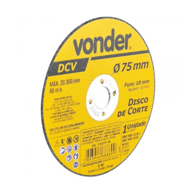 Disco de Corte 3'' 3/8'' 1.4mm 1240075140 VONDER-059fd358-8ff1-4be8-8ee5-16951547379a