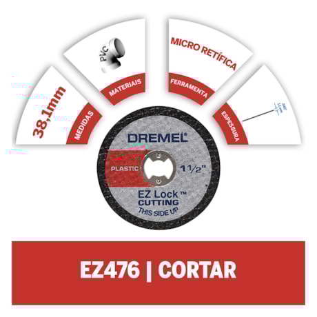 Disco de corte 38mm EZ-Lock para Micro Retifica 2615E476AE/AC DREMEL -d755e8fd-032e-4c81-a6c9-420672294f10
