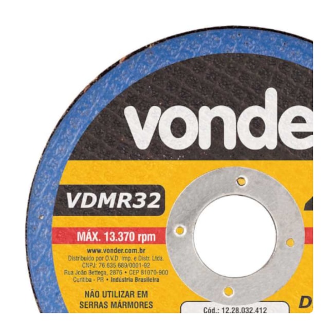 Disco de Corte 4.1/2'' VDMR32 1228032412 VONDER-09bca25a-47ca-46d3-a3cb-f20d9f61228d