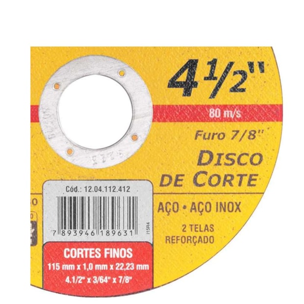 Disco de Corte 4.1/2