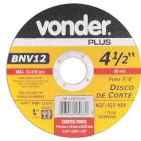 Disco de Corte 4.1/2