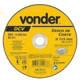 Disco de Corte 4.1/2