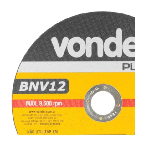 Disco de Corte 7'' 1.6mm 7/8'' 1204012700 VONDER-e685aa32-5ce9-4165-a100-4f045be41090