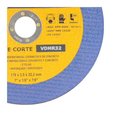 Disco de Corte 7'' 1/8''  VDMR32 1228032700 VONDER-cf0386c3-3296-449f-9d37-0c92b66bfa98