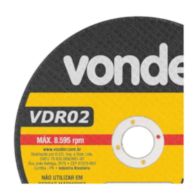 Disco de Corte 7'' 1/8'' VDR02 1215718780 VONDER