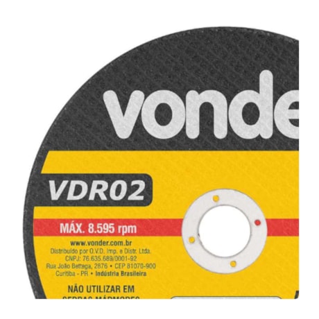 Disco de Corte 7'' 1/8'' VDR02 1215718780 VONDER-4a89341b-89ae-4286-9dcb-3d61e930c4ae