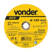 Disco de Corte 7'' 2.0mm 1240180200 VONDER