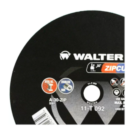 Disco de Corte 9'' X 5/64'' X 7/8'' ZIPCUT 11T092 WALTER-bd1d09b1-6640-45d1-97c6-33145608adf0