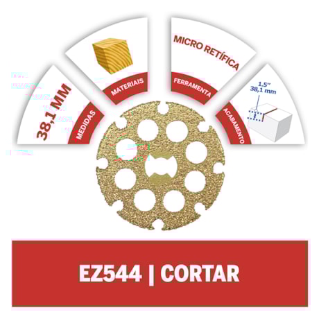 Disco de Corte de Carboneto de 1-1/2 EZ LOCK 2615E544AA DREMEL-23aa19f2-d155-4437-b36f-9c3ed492c1d6