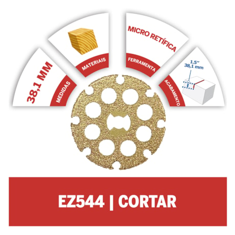 Disco de Corte de Carboneto de 1-1/2 EZ LOCK 2615E544AA DREMEL-49b11d03-547c-4585-a2ea-1bee4d4e19e5