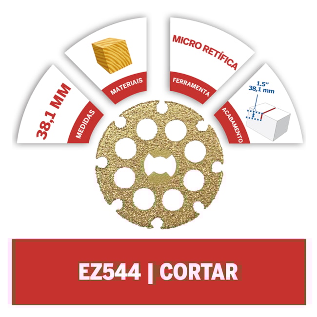 Disco de Corte de Carboneto de 1-1/2 EZ LOCK 2615E544AA DREMEL-173e4a34-ca2e-4d89-9319-09ae66ff6ae2