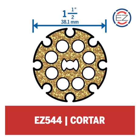 Disco de Corte de Carboneto de 1-1/2 EZ LOCK 2615E544AA DREMEL-44f77718-b50b-4443-bef5-0a9fcb65ce42