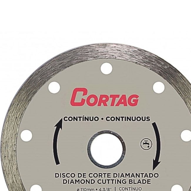 Disco de Corte Diamantado 110mm X 20mm Contínuo 60697 CORTAG-1d9e3aad-6f1f-4226-82bd-d334d05cdca3