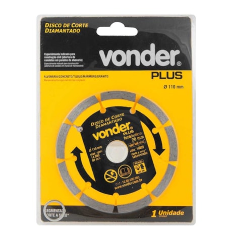 Disco de Corte Diamantado 110mmx20mm 7mm 1268600000 VONDER-ce8a3c73-7f21-4991-91a7-c118ec4ab6d3