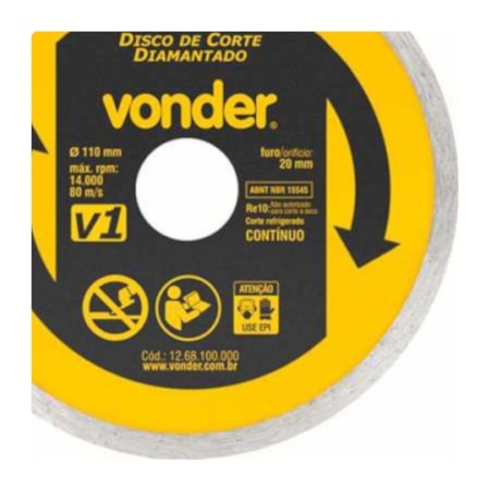 Disco de Corte Diamantado 110x20.0mm 5mm 1268100000 VONDER-59f064ad-c457-40ad-a877-6e0f403ad51c