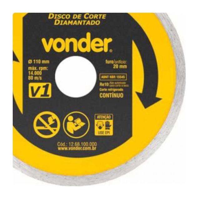 Disco de Corte Diamantado 110x20.0mm 5mm 1268100000 VONDER-b778152c-1e46-489c-b55a-ff919c96ec23