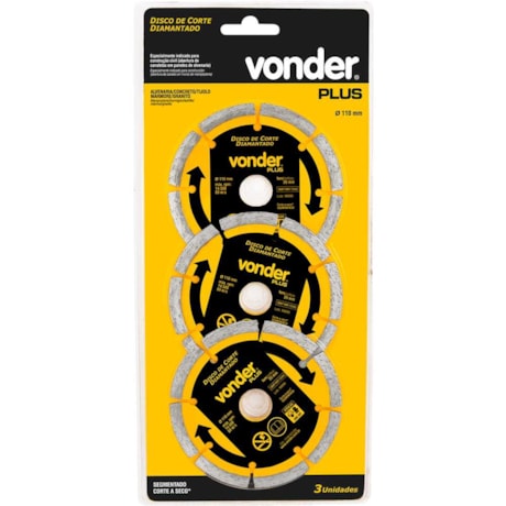 Disco de Corte Diamantado 110x20.0mm 7mm 1268603000 VONDER-1d02f74e-8f07-4279-be09-2851e05baddd