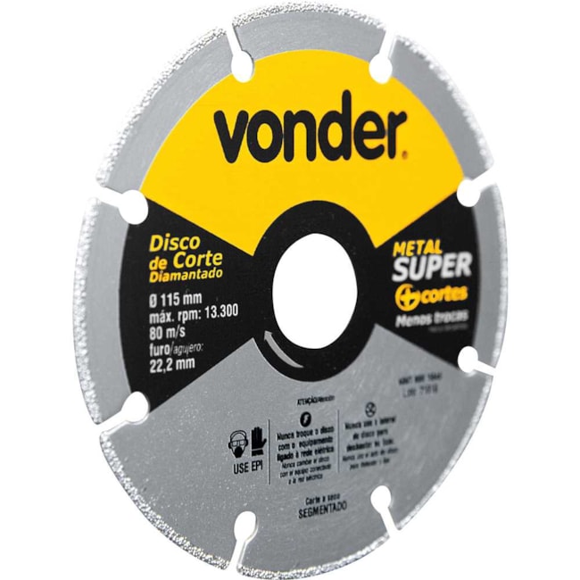 Disco de Corte Diamantado 115mm 1240115000 VONDER-af6f8b49-697e-4816-9307-fae9272af9e1