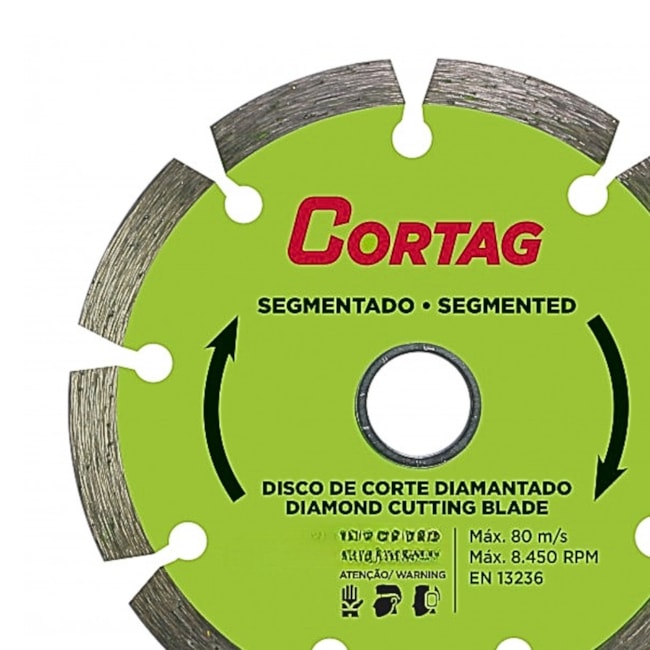 Disco de Corte Diamantado 180mm x 25,4mm 22,2mm Segmentado 61618 CORTAG-390f5a03-d151-42e5-a89b-d896b4d8838f
